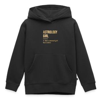 Astrologie Astrologie Astrologie - Sweat Premium à capuche enfant bio - noir - Devant - AI Model Kid Male (0cm)