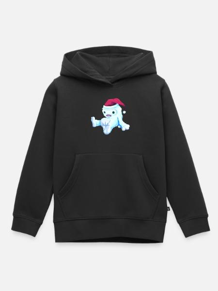 Weihnachtspuppe - Kinder Premium Organic Hoodie - Schwarz