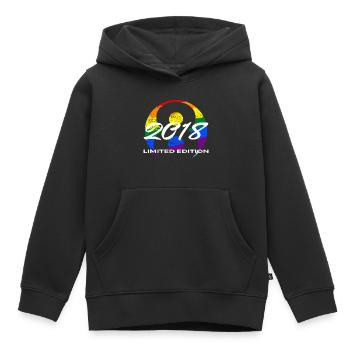 8th Birthday 2018 Boys and Girls Gift - Kids Premium Organic Hoodie - black - Front - AI Model Kid Male (0cm)