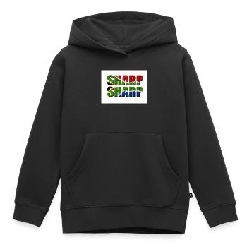 Sharp sharp  - Kids Premium Organic Hoodie - black - Front - AI Model Kid Male (0cm)