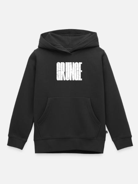 Stressige, kräftige Grunge-Musik - Kinder Premium Organic Hoodie - Schwarz