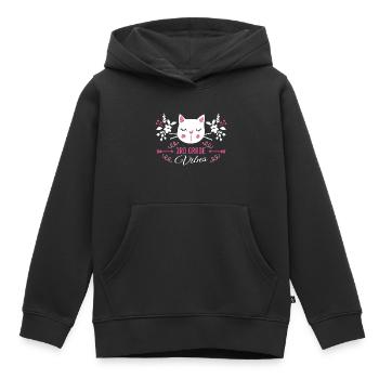 3rd grade | Grade Vibes Back to School Cute Cat - Sweat Premium à capuche enfant bio - noir - Devant - AI Model Kid Male (0cm)