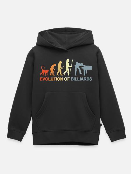 Pool Billard Evolution - Kinder Premium Organic Hoodie - Schwarz