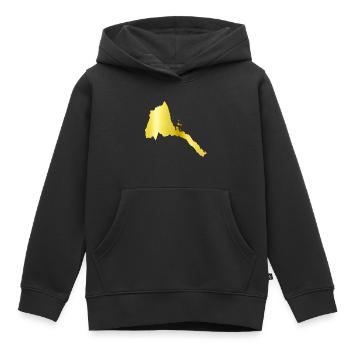 eritrea hall gold - Kids Premium Organic Hoodie - black - Front - AI Model Kid Male (0cm)