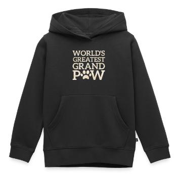 Le plus grand-père du monde - Sweat Premium à capuche enfant bio - noir - Devant - AI Model Kid Male (0cm)