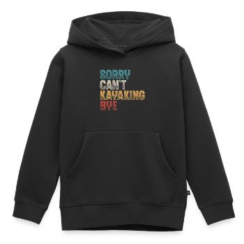 Kayak Kayaker Kayaker - Kids Premium Organic Hoodie - black - Front - AI Model Kid Male (0cm)