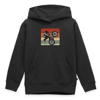 BMX Weihnachtsgeschenk Kinderfahrrad Zubehör Fun - Kinder Premium Organic Hoodie - Schwarz - Vorne - AI Model Kid Male (0cm)