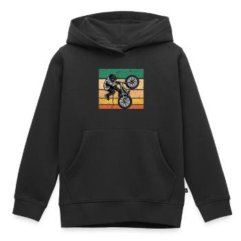 BMX Weihnachtsgeschenk Fahrrad Vintage Retro - Kinder Premium Organic Hoodie - Schwarz - Vorne - AI Model Kid Male (0cm)