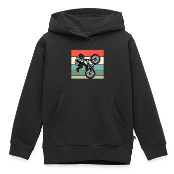 BMX Kinder Shirt Fahrrad - Kinder Premium Organic Hoodie - Schwarz - Vorne - AI Model Kid Male (0cm)
