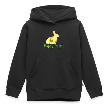 Joyeuses Pâques - Sweat Premium à capuche enfant bio - noir - Devant - AI Model Kid Male (0cm)