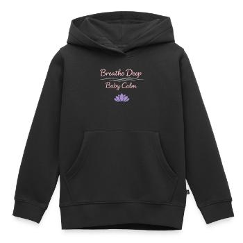 Vorgeburtliches Yoga Werdende Mutter - Kinder Premium Organic Hoodie - Schwarz - Vorne - AI Model Kid Male (0cm)