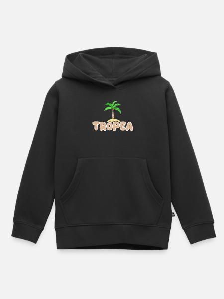 Tropea als Urlaub - Kinder Premium Organic Hoodie - Schwarz
