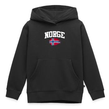 Norway Vacation Norge Fjords Travel Scandinavian - Kinder Premium Organic Hoodie - Schwarz - Vorne - AI Model Kid Male (0cm)