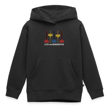 Rechenzentrum Design Gartengeräte Rechen Leiter - Kinder Premium Organic Hoodie - Schwarz - Vorne - AI Model Kid Male (0cm)
