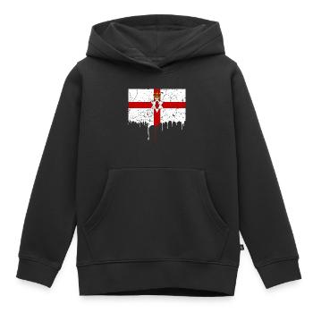 Nordirland Flagge - Kinder Premium Organic Hoodie - Schwarz - Vorne - AI Model Kid Male (0cm)