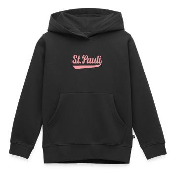 St Pauli Hambourg - Sweat Premium à capuche enfant bio - noir - Devant - AI Model Kid Male (0cm)