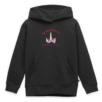 Einschulung - Kinder Premium Organic Hoodie - Schwarz - Vorne - AI Model Kid Male (0cm)