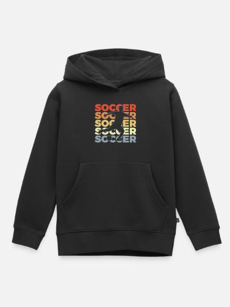 Fußballspieler - Kinder Premium Organic Hoodie - Schwarz