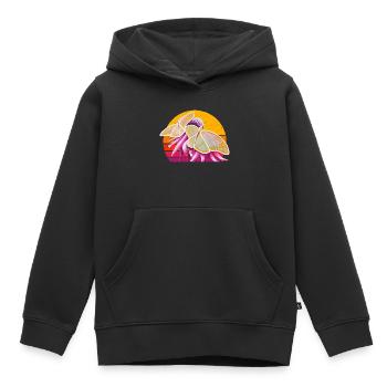 Couple de papillons - Sonja Ariel von Staden - Sweat Premium à capuche enfant bio - noir - Devant - AI Model Kid Male (0cm)