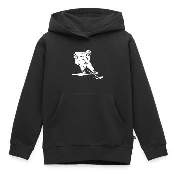 Eishockey Grafik - Kinder Premium Organic Hoodie - Schwarz - Vorne - AI Model Kid Male (0cm)