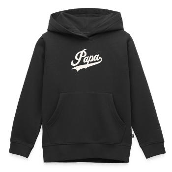 Classic Papa Script - Kids Premium Organic Hoodie - black - Front - AI Model Kid Male (0cm)