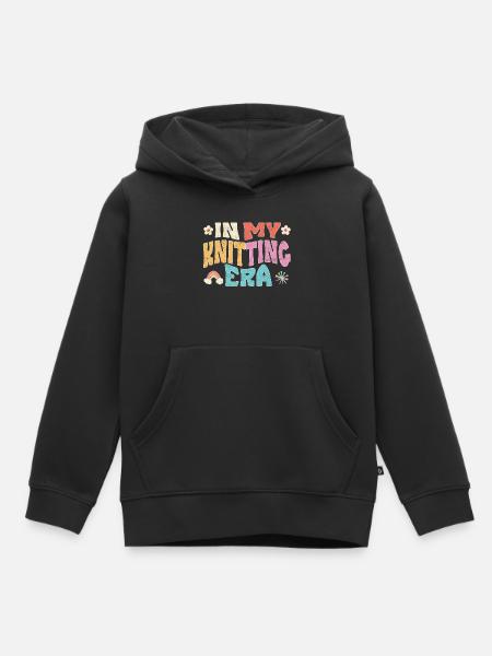 In my Knitting Era - Kinder Premium Organic Hoodie - Schwarz