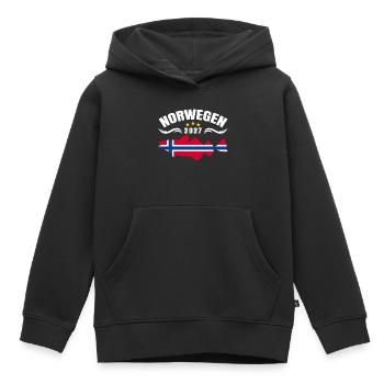 Dorsch Angeln Norwegen 2027 - Kinder Premium Organic Hoodie - Schwarz - Vorne - AI Model Kid Male (0cm)