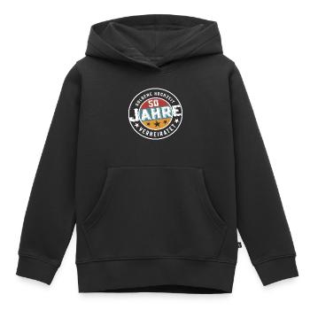 Goldene Hochzeit 50 Jahre verheiratet Hochzeit - Kinder Premium Organic Hoodie - Schwarz - Vorne - AI Model Kid Male (0cm)