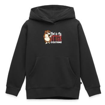 Seeotter Kostüm - Kinder Premium Organic Hoodie - Schwarz - Vorne - AI Model Kid Male (0cm)