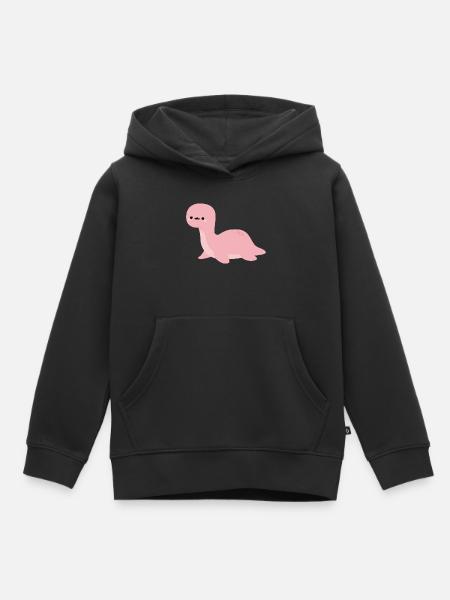 Brontosaurus-Mundharmonika - Kinder Premium Organic Hoodie - Schwarz