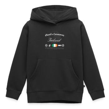 Giant's Causeway United Kingdom Streetwear - Kids Premium Organic Hoodie - black - Front - AI Model Kid Male (0cm)