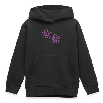 krake_2 - Sweat Premium à capuche enfant bio - noir - Devant - AI Model Kid Male (0cm)