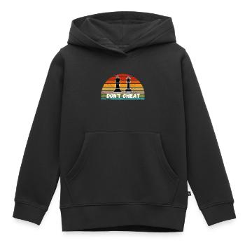 Schach Trend Chess Cheating Cheat Queens Gambit - Kids Premium Organic Hoodie - black - Front - AI Model Kid Male (0cm)