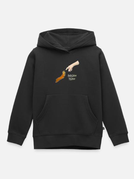 Dream Team - Kinder Premium Organic Hoodie - Schwarz