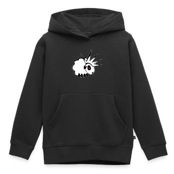 OVEJA PUNK - Kinder Premium Organic Hoodie - Schwarz - Vorne - AI Model Kid Male (0cm)