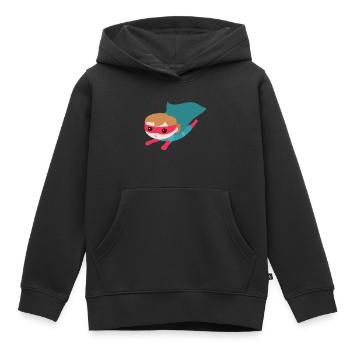 Superheld Mädchen - Kinder Premium Organic Hoodie - Schwarz - Vorne - AI Model Kid Male (0cm)