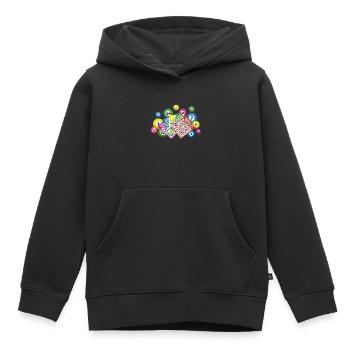 Bingo lottery balls and bingo cards - Kinder Premium Organic Hoodie - Schwarz - Vorne - AI Model Kid Male (0cm)