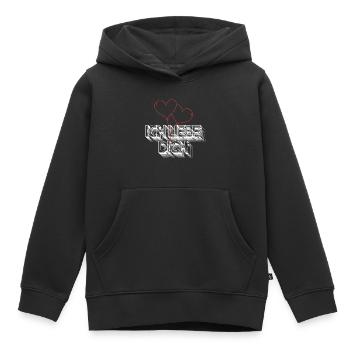 Ich liebe Dich - Kinder Premium Organic Hoodie - Schwarz - Vorne - AI Model Kid Male (0cm)