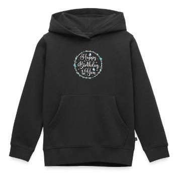 Happy birthday to you - Alles Gute zum Geburtstag - Kinder Premium Organic Hoodie - Schwarz - Vorne - AI Model Kid Male (0cm)