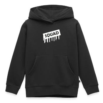 squad- - Kinder Premium Organic Hoodie - Schwarz - Vorne - AI Model Kid Male (0cm)