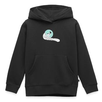 Chemise Surfer Girl avec illustration - Sweat Premium à capuche enfant bio - noir - Devant - AI Model Kid Male (0cm)