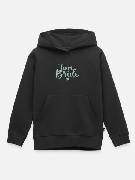 Team Braut - Kinder Premium Organic Hoodie - Schwarz