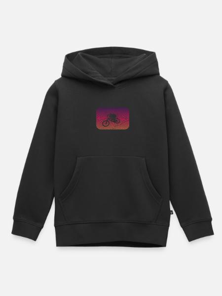 Downhill biken - Kinder Premium Organic Hoodie - Schwarz