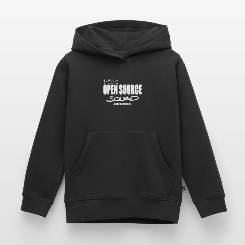 LUZILLION CODER COUTURE, PARTISAN DE L’OPEN SOURCE Sweat Premium à capuche enfant bio