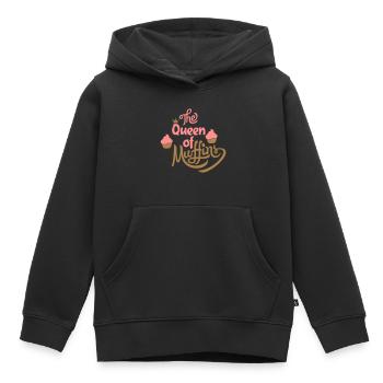 muffins - Sweat Premium à capuche enfant bio - noir - Devant - AI Model Kid Male (0cm)