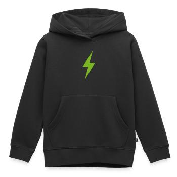 Electricity - Kids Premium Organic Hoodie - black - Front - AI Model Kid Male (0cm)