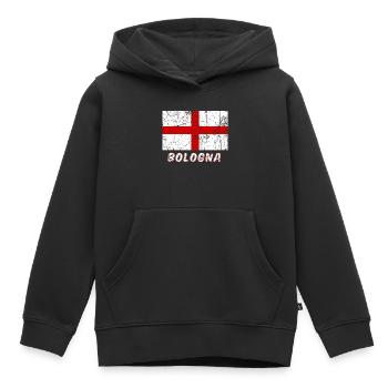 Bologna Flagge Fahne Flagge Flagge Bandera Drapeau - Kinder Premium Organic Hoodie - Schwarz - Vorne - AI Model Kid Male (0cm)