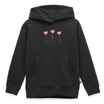 heart - Kinder Premium Organic Hoodie - Schwarz - Vorne - AI Model Kid Male (0cm)