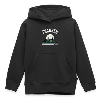 Franken - Kinder Premium Organic Hoodie - Schwarz - Vorne - AI Model Kid Male (0cm)