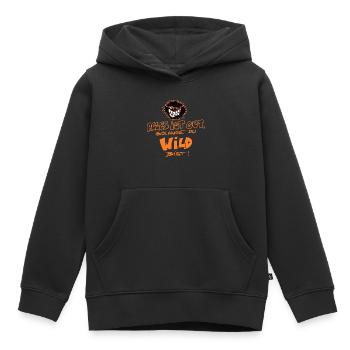 Die Wilden Kerle Spruch Motto mit Logo - Kinder Premium Organic Hoodie - Schwarz - Vorne - AI Model Kid Male (0cm)